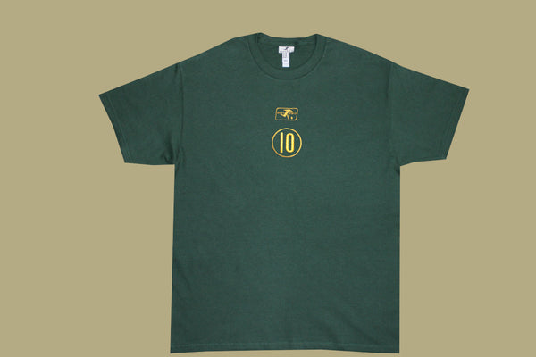 matildas world cup throwback tee (choose your own player) - green/gold