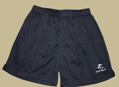 zip pocket mesh shorts - navy