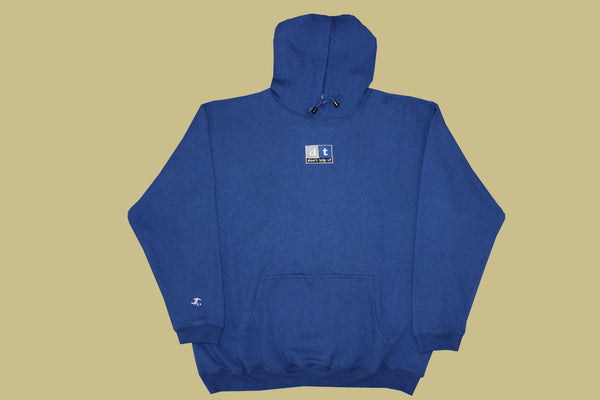 d+ fleece hoodie - royal blue
