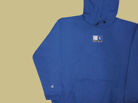d+ fleece hoodie - royal blue