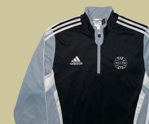 retro rework - black quarter zip (medium) 1 of 1