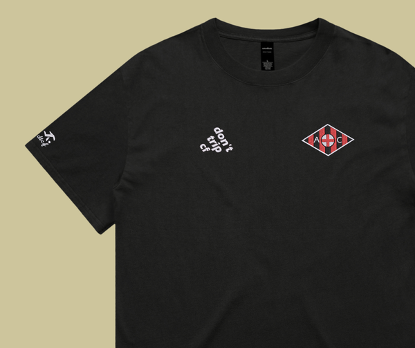 calcio collection - milan black tee