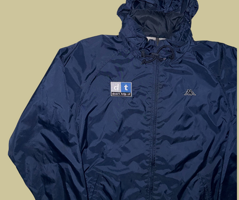 retro rework - navy d+ windbreaker (large) 1 of 1