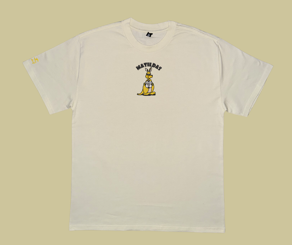 matildas kangaroo heavy tee - cream
