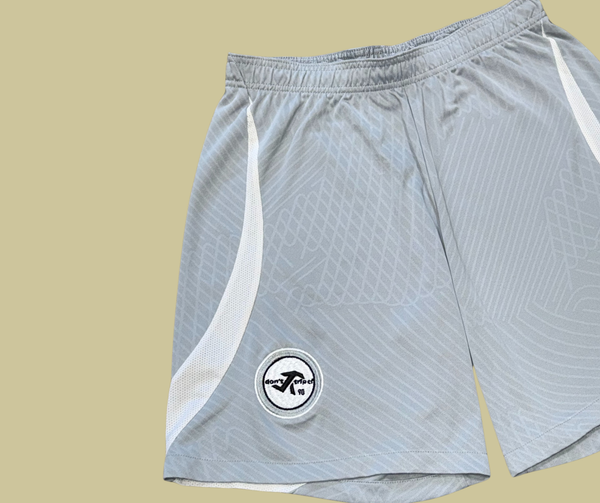 1/1 retro rework - grey training shorts (medium)