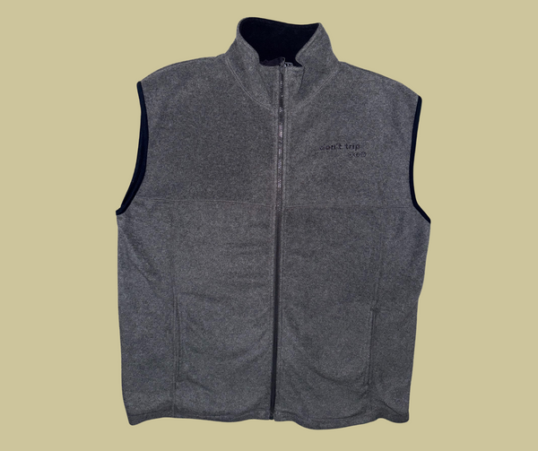 retro rework - charcoal grey vest (large) 1 of 1