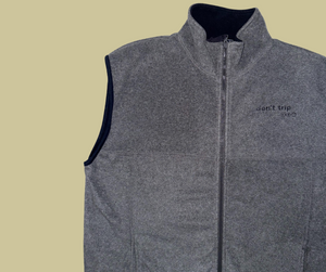 retro rework - charcoal grey vest (large) 1 of 1