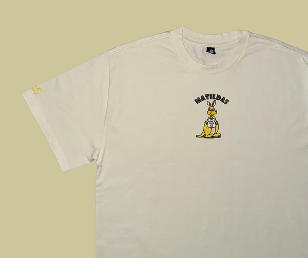 matildas kangaroo heavy tee - cream