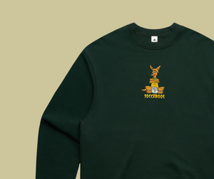 socceroo mascot crewneck - pine green