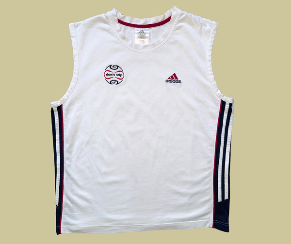 1/1 retro rework - white training top (large)