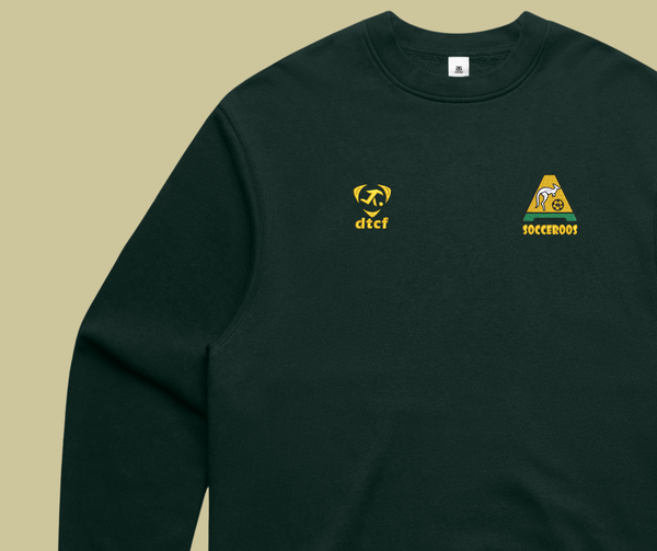 world cup capsule - socceroos green crewneck