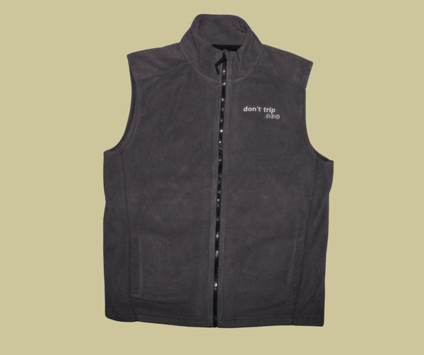 retro rework - grey zip fleece vest (xl) 1 of 1