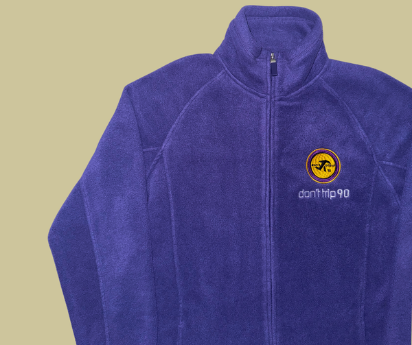 retro rework - purple fleece jacket (large) 1 of 1