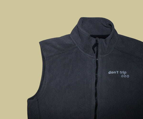 retro rework - grey zip fleece vest (xl) 1 of 1