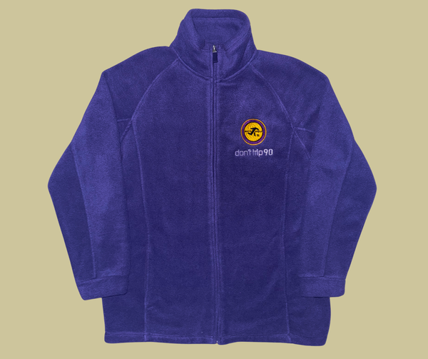 retro rework - purple fleece jacket (large) 1 of 1