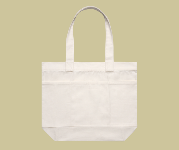matildas pocket tote bag - cream