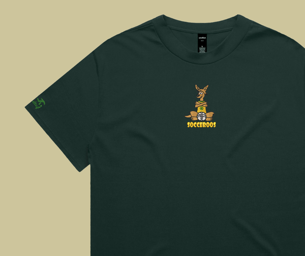 world cup capsule - socceroos pine green tee