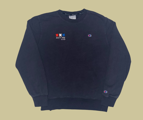 retro rework - navy crewneck (xl) 1 of 1