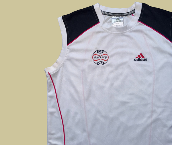 1/1 retro rework - white training top (medium)