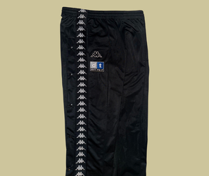 retro rework - black snap track-pants (large) 1 of 1