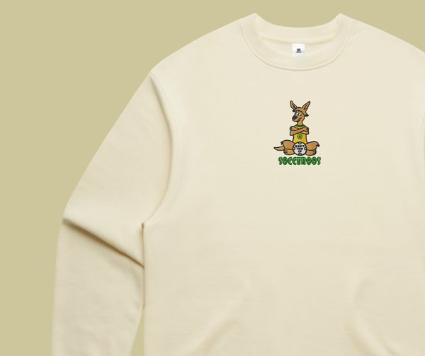 world cup capsule - socceroo mascot cream crewneck