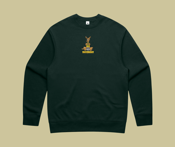 world cup capsule - socceroo mascot green crewneck