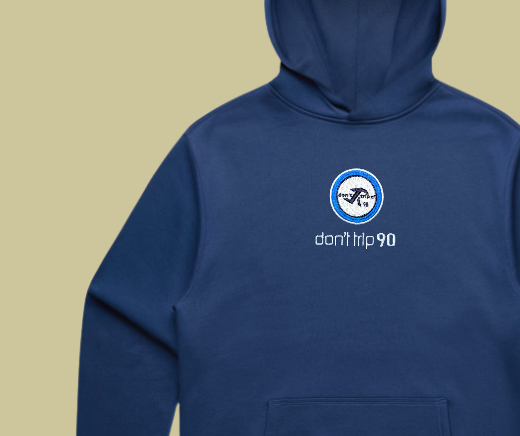 don't trip 90 hoodie - cobalt blue