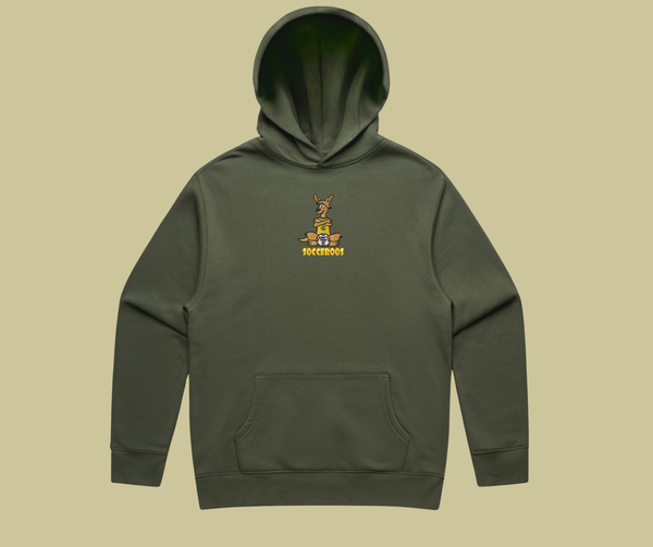 world cup capsule - socceroos army green hoodie