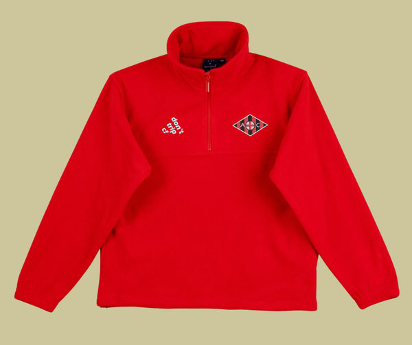 calcio collection - milan polar zip fleece