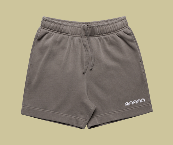 fleece shorts - faded grey