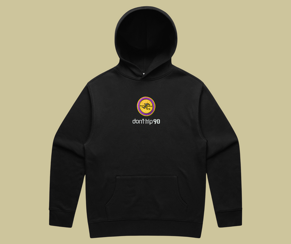 don't trip 90 hoodie - black