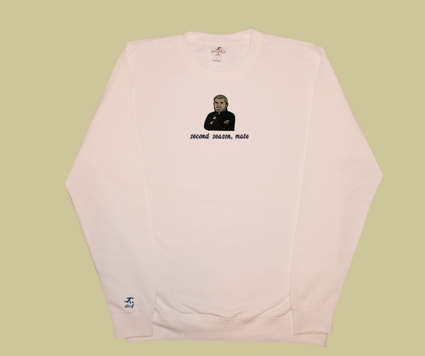 big ange crewneck jumper - white