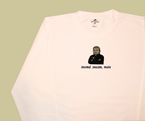 big ange crewneck jumper - white