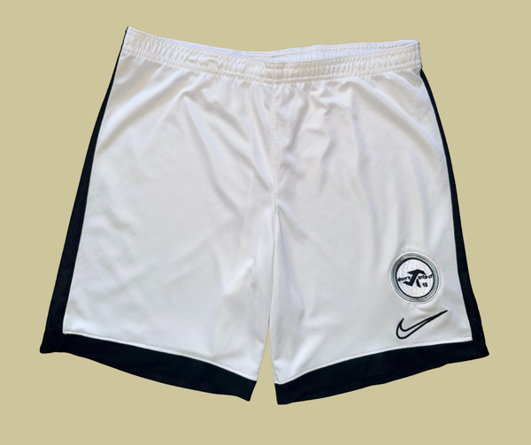 1/1 retro rework - white training shorts (medium)
