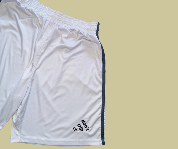 1/1 retro rework - white training shorts (large)