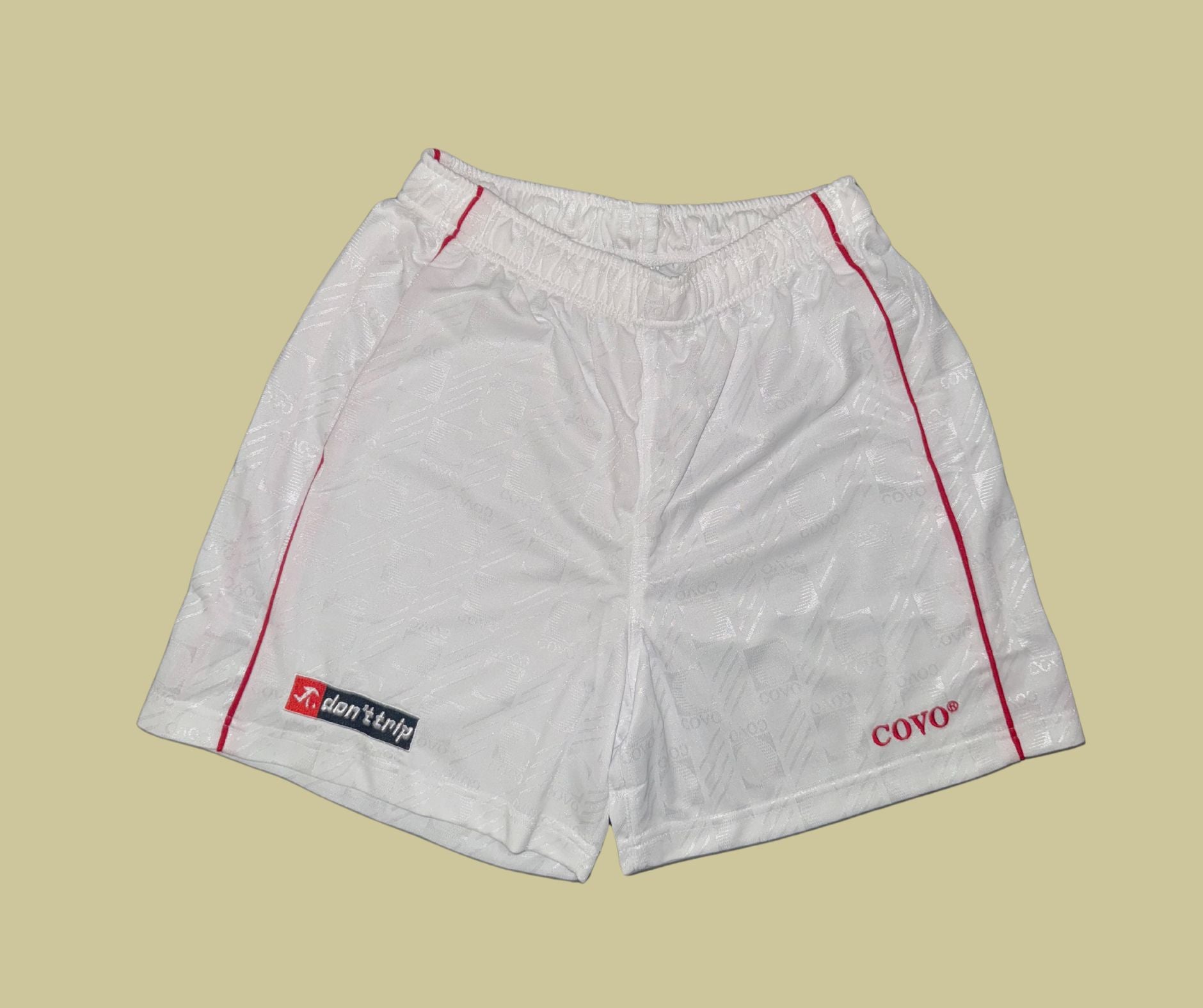 calcio rossoneri shorts - white/red