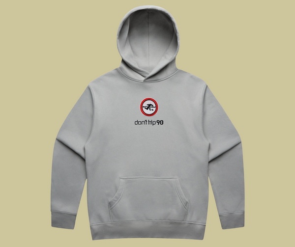 don't trip 90 hoodie - storm grey
