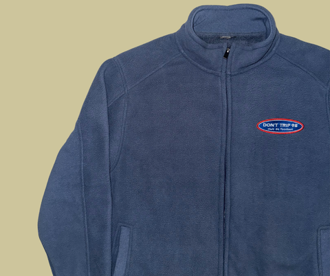 retro rework - slate blue fleece jacket (xl) 1 of 1