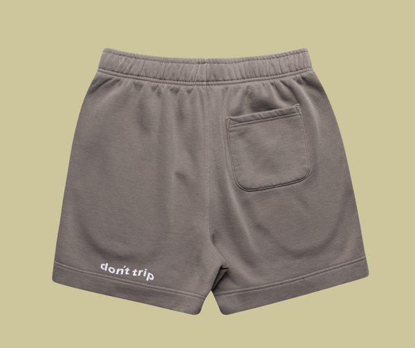 fleece shorts - faded grey