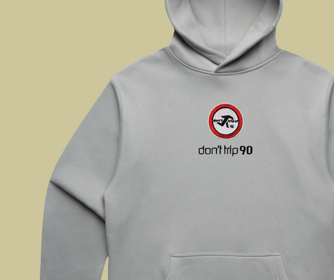 don't trip 90 hoodie - storm grey