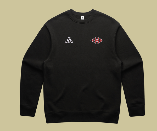 calcio collection - milan black crewneck