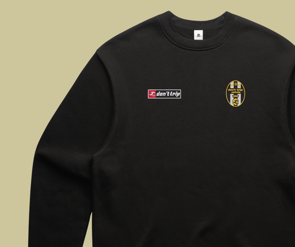 calcio collection - juve black crewneck