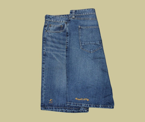 retro rework - denim shorts (xl/xxl) 1 of 1