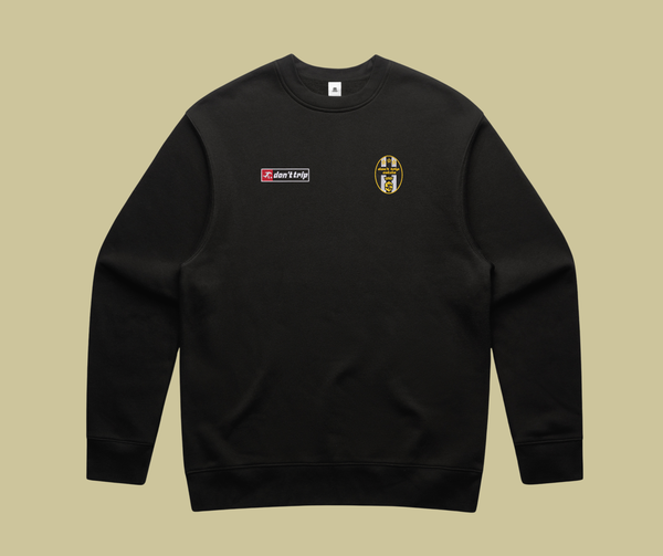 calcio collection - juve black crewneck
