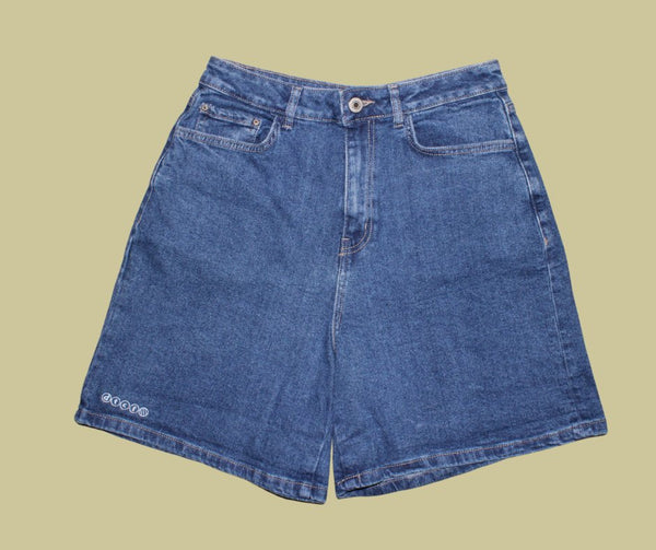 retro rework - denim shorts (small) 1 of 1