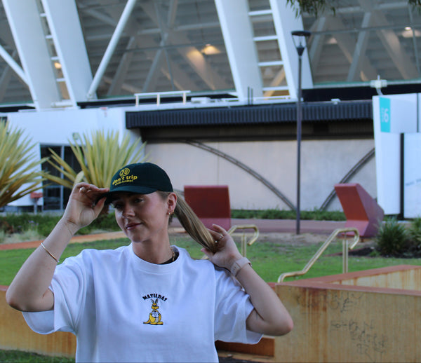 matildas throwback cap (custom number) - pine green