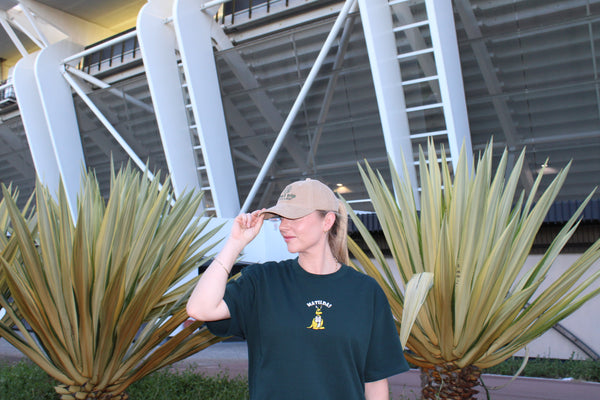 matildas kangaroo heavy tee - pine green