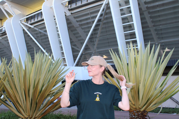 matildas throwback corduroy cap (custom number) - beige
