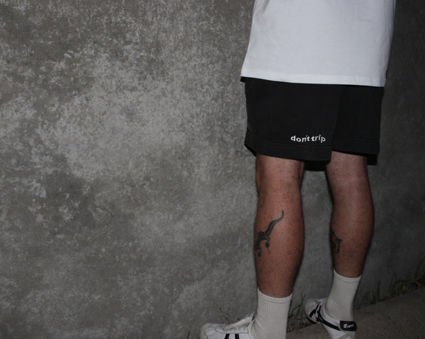 fleece shorts - faded grey