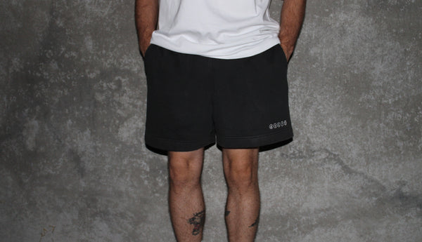 fleece shorts - faded grey
